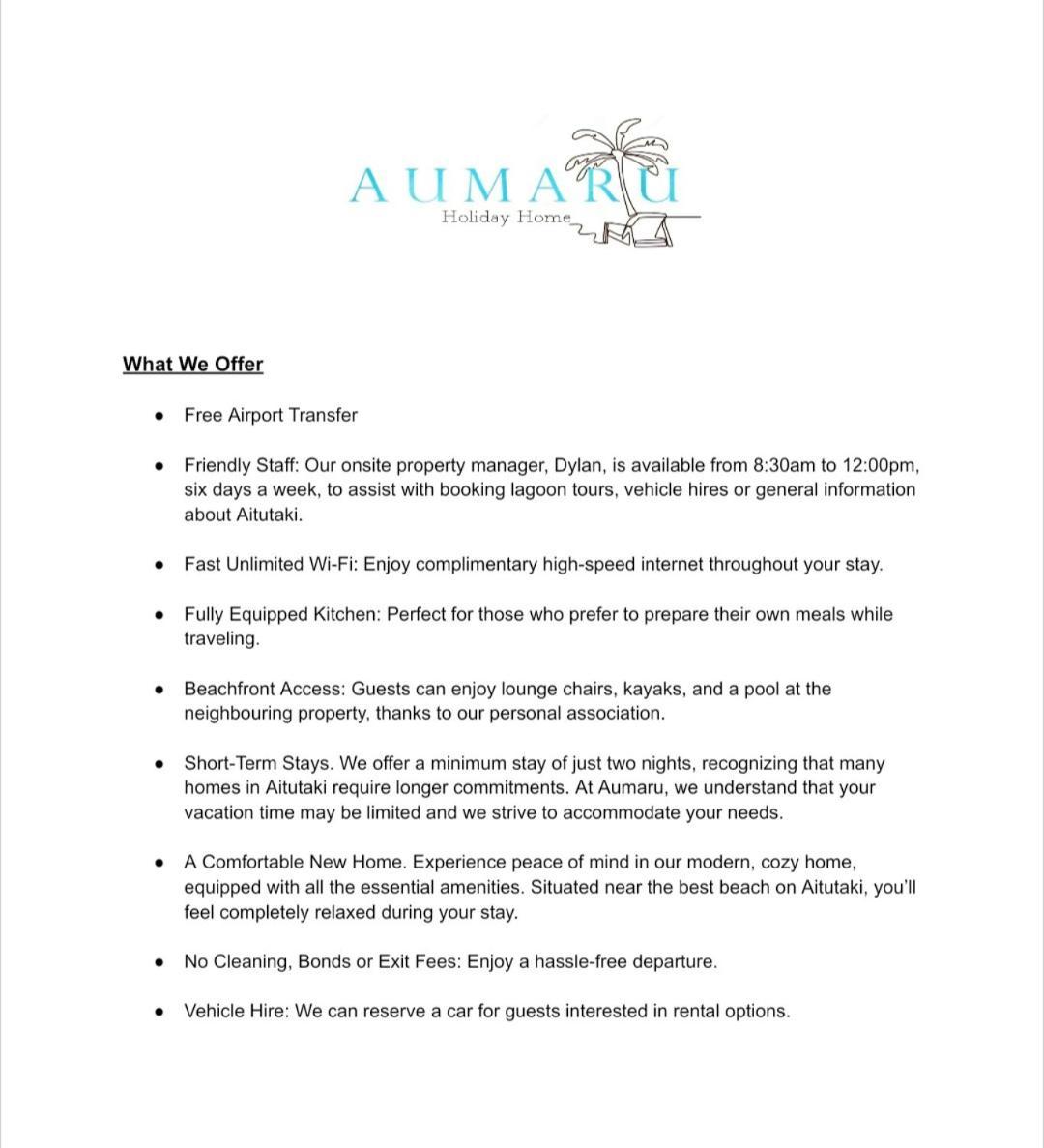 Aumaru Holiday Home Amuri 외부 사진